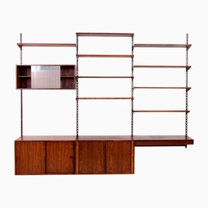 Wall Unit by Kai Kristiansen for Feldballes Møbelfabrik, 1960s, Set of 17