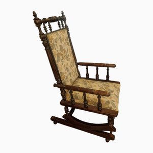 19th Century Eclectic Rocking Chair with Springs