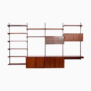 Wall Unit by Kai Kristiansen for Feldballes Møbelfabrik, 1960s, Set of 20