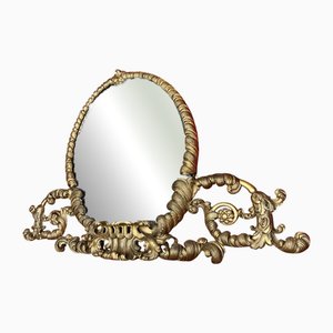 Miroir 19ème Siècle Éclectique Florentin en Bois Doré avec Provenance Cinématique, 1890s
