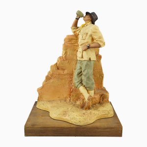 Advertising Resin Model Australian Adventurer Figurine from Avirex, United States, Late 20th Century
