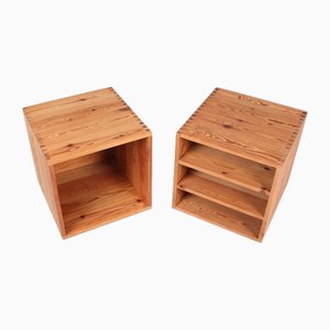 Small Cabinets in Pinewood attributed to Ate Van Apeldoorn for Houtwerk Hattem, 1960s, Set of 2