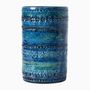 Rimini Blu Vase by Aldo Londi for Bitossi, 1960s
