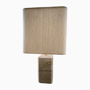 Mid-Century Travertine St Tropez Table Lamp, 1980s