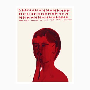 SHHH Print by David Shrigley