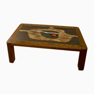 Brutalistischer Tisch von Jean d'Asti für Vallauris, 1970er