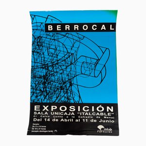 Miguel Berrocal Ausstellungsplakat, Sala Unicaja, Spanien, 1990er