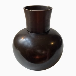 Art Deco Vase in Patinated Bronze by Bdr. Grage, Denmark, 1950s