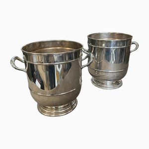 Modern Silver Plated Wine Coolers by Santandrea, 1970s, Set of 2