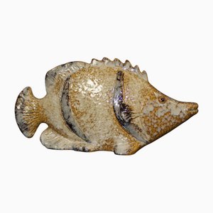 Tropischer Fisch aus Keramik, 1940er