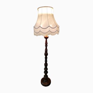 Lampadaire Art Déco en Noyer Tourné, 1890s