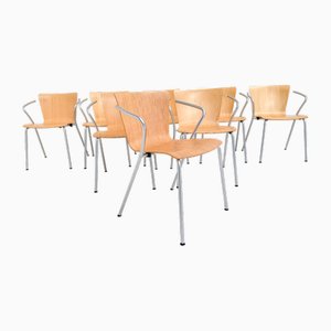 Butacas Vico Magistretti Vico Duo para Fritz Hansen, 1998. Juego de 8