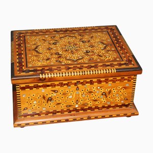 Moroccan Box in Thuja and Maple Marquetry, 1990s