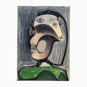Pablo Picasso, Retrato de Dora Maar, Fotolitografía de edición limitada, 1954