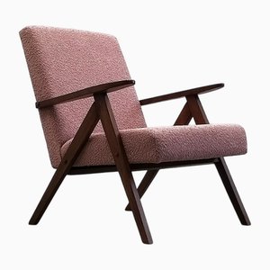 Mid-Century Sessel Modell B - 310 Var in Rosa Boucle, 1960er