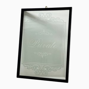 Edwardian Private Glass Sing & Mirror
