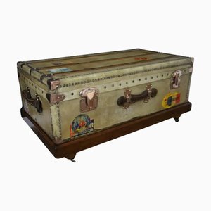 Truhe aus Beige Pergament von Moynat, 1920er