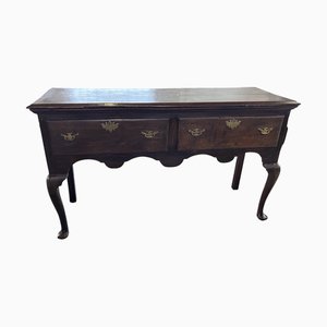 19th Century English Queen Anne Oak Console Table