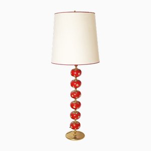 Scandinavien Modern Swedish Red Floor Lamp from Stilarmatur Tranas, 1960s