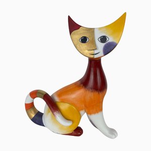 Figurine Chat Pop Art en Porcelaine