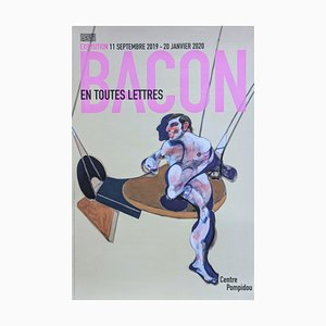 Póster litográfico en offset masculino según Francis Bacon