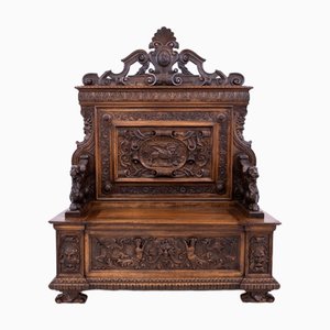 Cassapanca rinascimentale, Francia, anni '70 dell'Ottocento