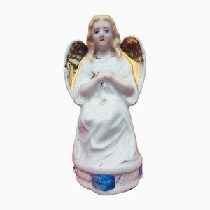 Figurine Ange Gardien en Porcelaine, 1920s