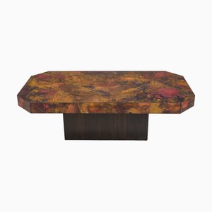 Mesa de centro vintage de cobre de Bernhard Rohne, años 70