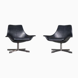 Set of Leather Armchairs by Rodolfo Dordoni for Matteo Grassi, 1990s