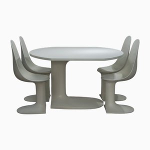 Table and 4 Chairs Mod. Foemina by Augusto Betti, Italy, 1967