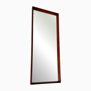 Mid-Century Danish Modern Teak Wall Mirror & Shelf by Jansen Spejle, 1960s