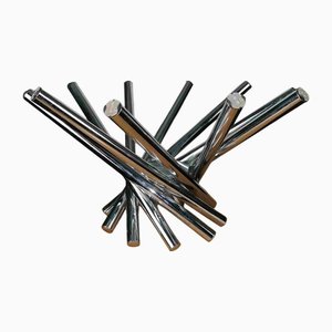 Lampada da soffitto Astri Slim a 10 luci attribuita a Marco Zott per Bilumen, anni '90