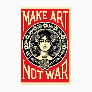 Shepard Fairey (Obey), Make Art Not War, Offset Lithograph
