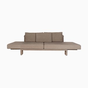 Scene Fabric Three-Seater Brown Sofa from Franz Fertig