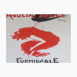 René Gruau, Ball du Moulin Rouge Formidable, 1989-1995, Lithographic Poster