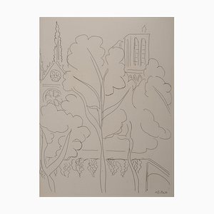 Henri Matisse, Die Türme von Notre Dame, Signierte Originalgravur