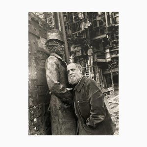 Pascal Baril, Cesar in His Gallery in Normandy, 1988, Silver Print