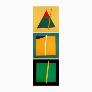 Edik Steinberg, Untitled, Silkscreen Prints, 1992, Set of 3