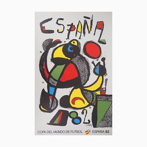 Joan Miro, España, Copa del Mundo, 1982, Litografía original firmada