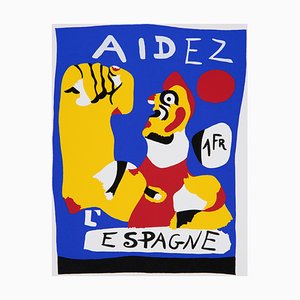 Joan Miro, Help Spain, Signed Silkscreen Print