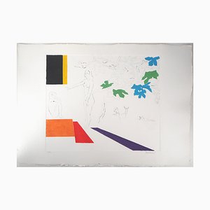 Paul Guiramand, Homage to Matisse, Carborundum Engraving