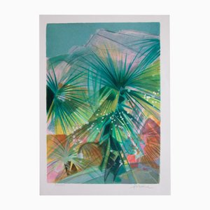 Camille Hilaire, Exotic Garden, Original Lithograph