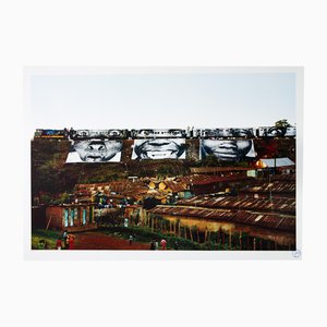 JR, Action in Kibera Slum, 2009, Original Signed Lithograph