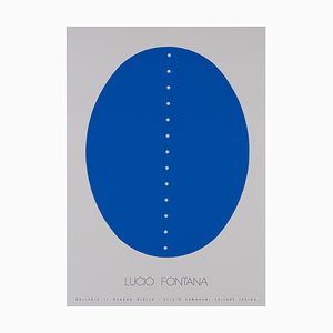 Lucio Fontana, Concetto Spaziale Blu, Original Silkscreen Poster
