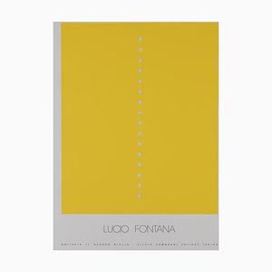 Lucio Fontana, Concetto Spaziale Giallo, Original Siebdruck Poster