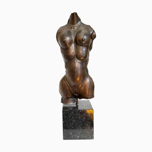 Paul Wunderlich, Torso of a Woman, 1983, Bronze on Bluestone Base