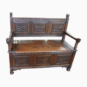 Banc Victorien en Chêne, 1850s