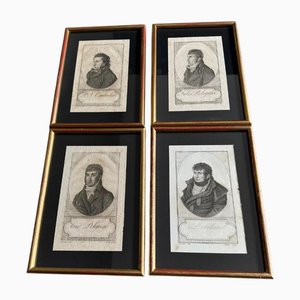 Antique Engravings, 1900s, Set of 4
