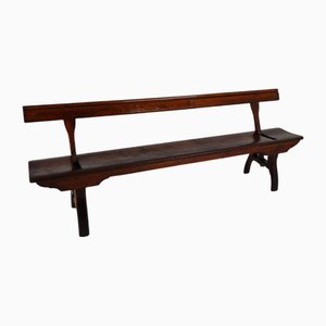Victorian Pitch Pine Railway Bench