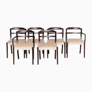 Chaises de Salle à Manger en Acajou par Ole Wanscher pour AJ Iversen, 1970s, Set de 6